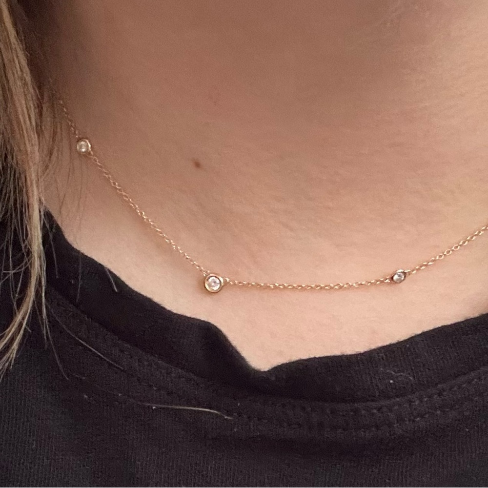 Diamond Station necklace from Baby Gold